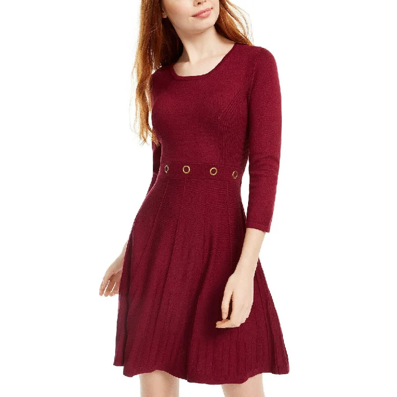Affordable selection Bcx Women's Grommet-Waist Fit & Flare Dress Red Size Medium