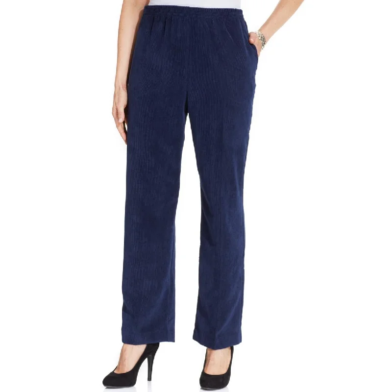 Casual Style Alfred Dunner Womens Petites Solid Corduroy Corduroy Pants