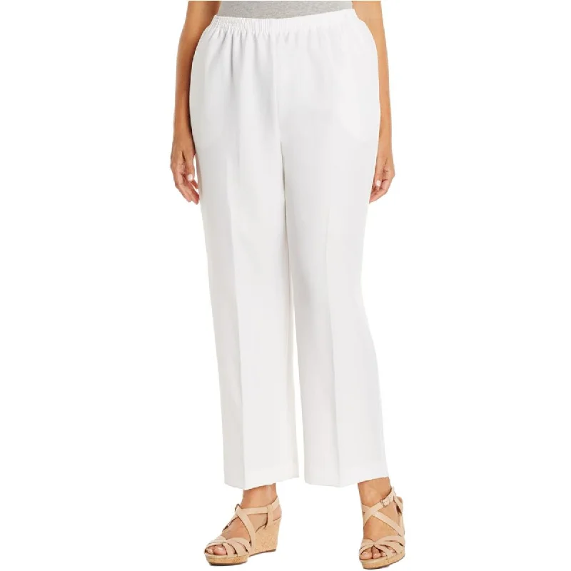 Celebrity Style Alfred Dunner Womens Plus High Rise Office Straight Leg Pants