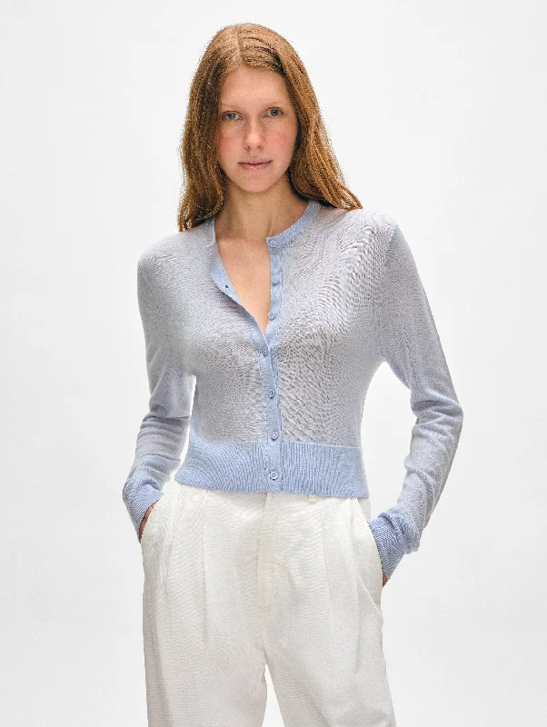 Retro Prints Superfine Cashmere Button Cardigan