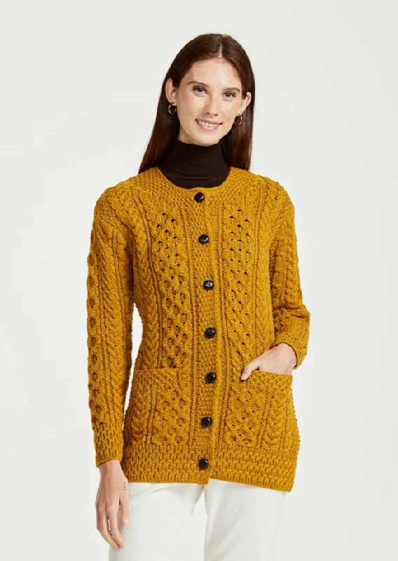 Basket Weave Aran Cardigan