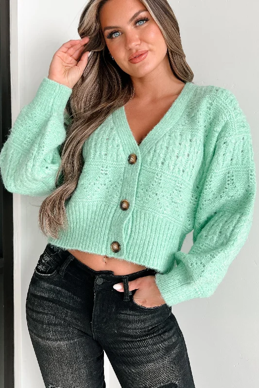 Winifred Sweater Cardigan (Mint Green)