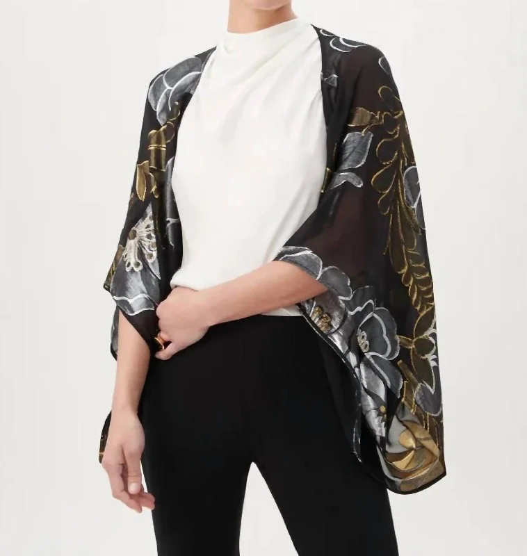 Exquisite Jacket In Black/metallic