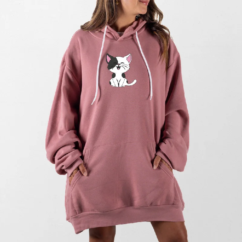 Cartoon Kitty Giant Hoodie