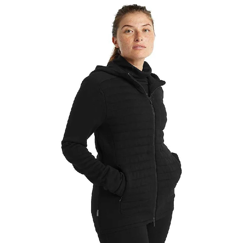 Street Show-off Style Icebreaker Womens ZoneKnit LS Zip Hoodie