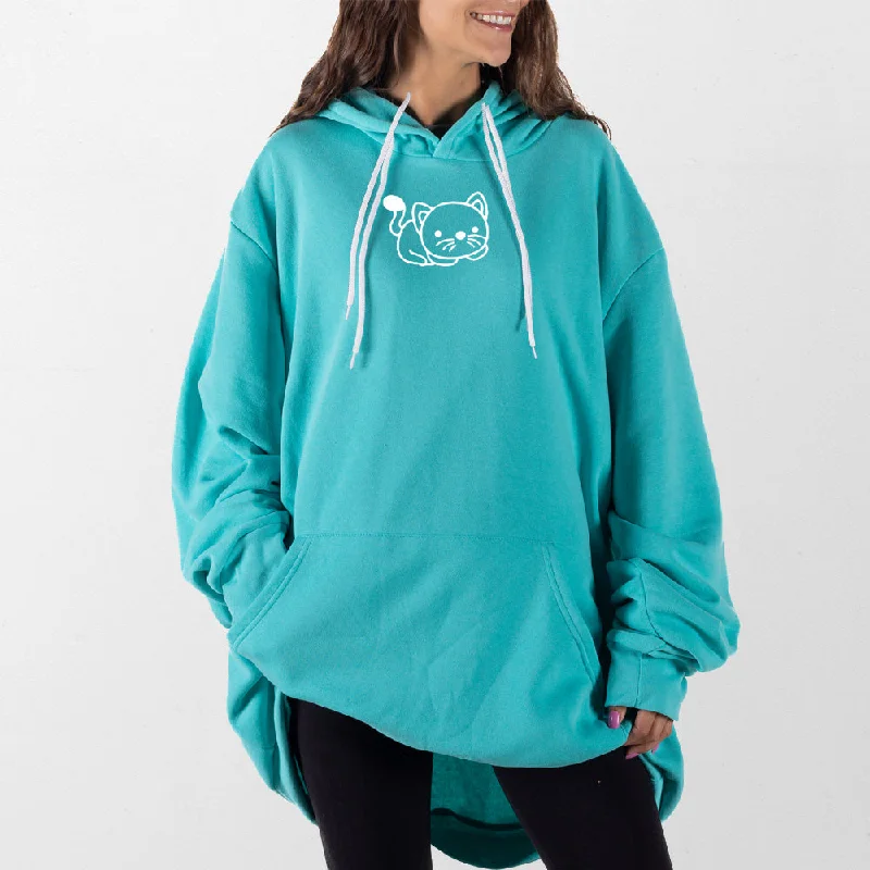 Kitty Outline Giant Hoodie