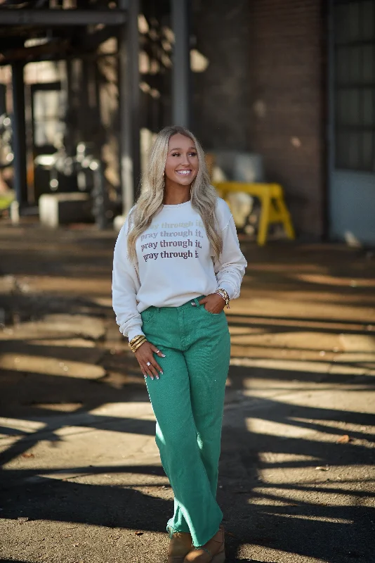 Pray Through It {Crewneck Fleece}