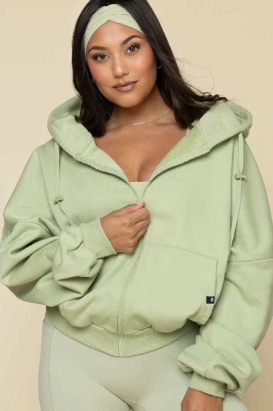 Zip Cloud Hoodie - Pistachio