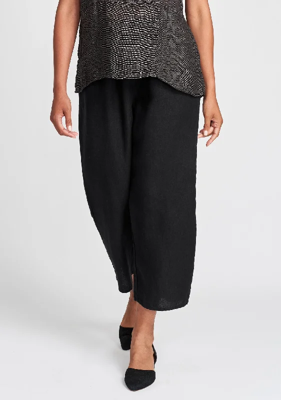 Floods - Linen Pants With Elastic Waist - FINAL SALE