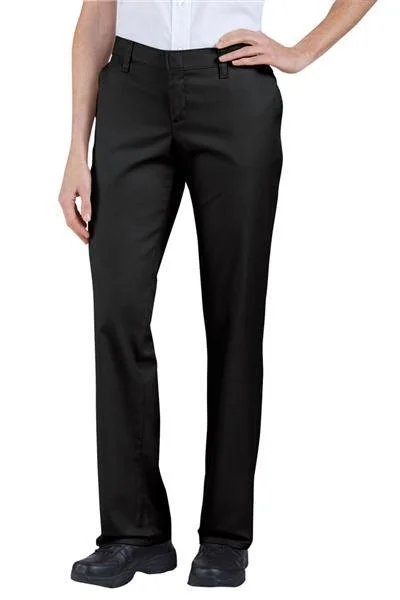 Ladies' Dickies Industrial Flat Front Pant - Black