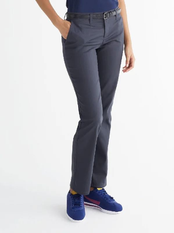 Ladies' Dickies Industrial Flat Front Pant - Charcoal