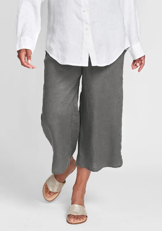 Push Out's - Linen Pants With Elastic Waist - FINAL SALE