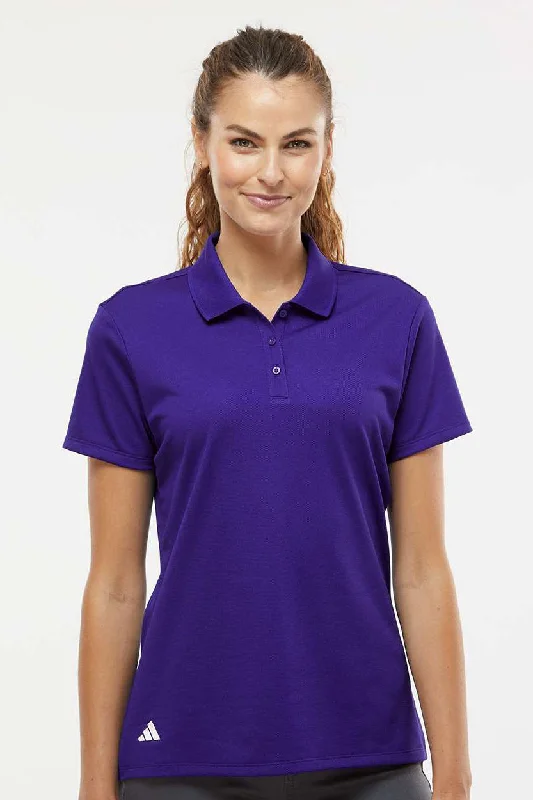 Casual Elegance Adidas Womens UV Protection Short Sleeve Polo Shirt - Collegiate Purple Casual Elegance Adidas Womens UV Protection Short Sleeve Polo Shirt - Collegiate Purple