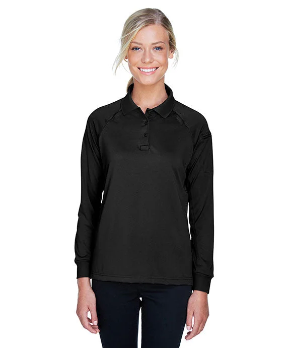 M211LW - Harriton Ladies Advantage Snag Protection Plus Long-Sleeve Tactical Polo Shirt