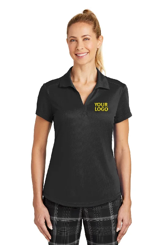 Nike Ladies Dri-FIT Legacy Customized Polos, Black