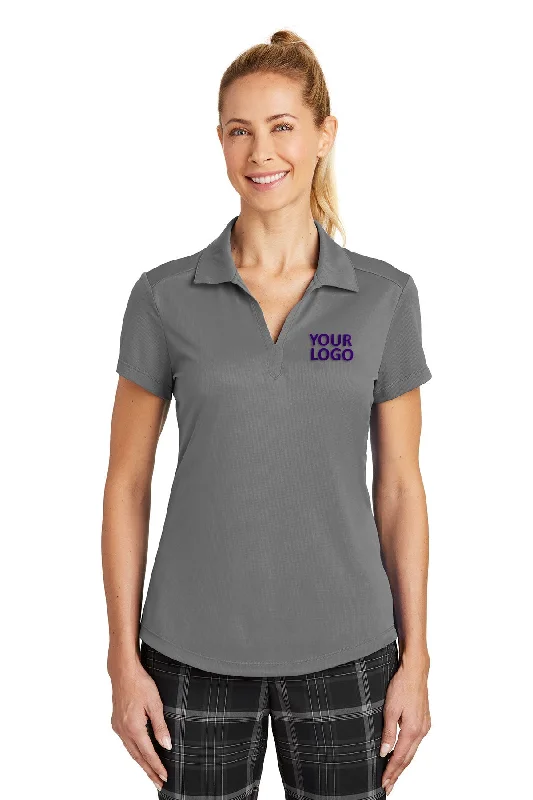 Nike Ladies Dri-FIT Legacy Customized Polos, Dark Grey