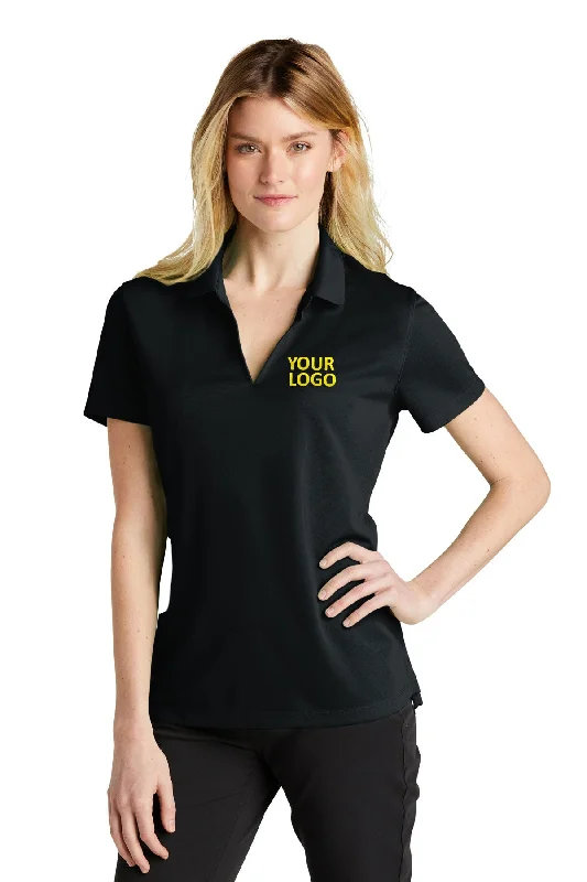 Nike Ladies Dri-FIT Micro Pique Customized Polos, Black