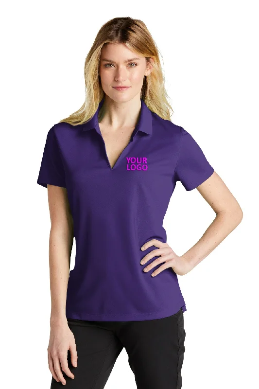 Nike Ladies Dri-FIT Micro Pique Customized Polos, Court Purple