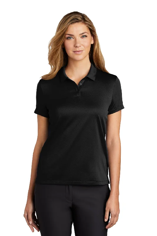 Casual Choice Nike Womens Essential Dri-Fit Moisture Wicking Short Sleeve Polo Shirt - Black