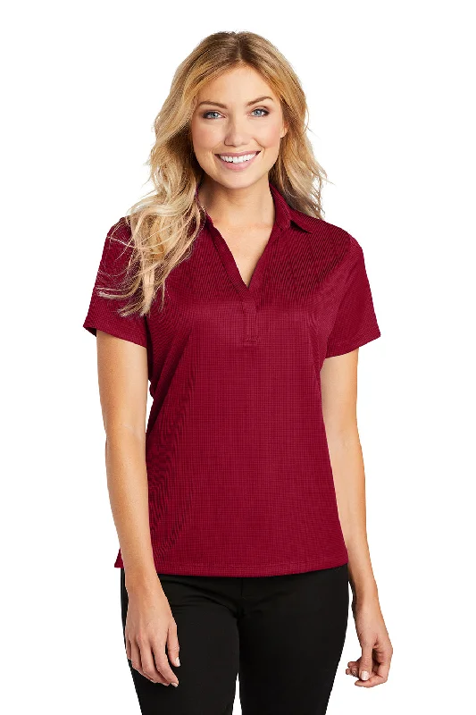 Comfortable Outfits Port Authority Womens Performance Moisture Wicking Short Sleeve Polo Shirt - Rich Red Comfortable Outfits Port Authority Womens Performance Moisture Wicking Short Sleeve Polo Shirt - Rich Red