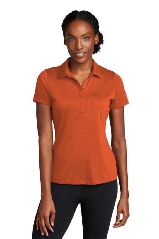 Simple Elegance Sport-Tek Womens Strive Moisture Wicking Short Sleeve Polo Shirt - Texas Orange Simple Elegance Sport-Tek Womens Strive Moisture Wicking Short Sleeve Polo Shirt - Texas Orange