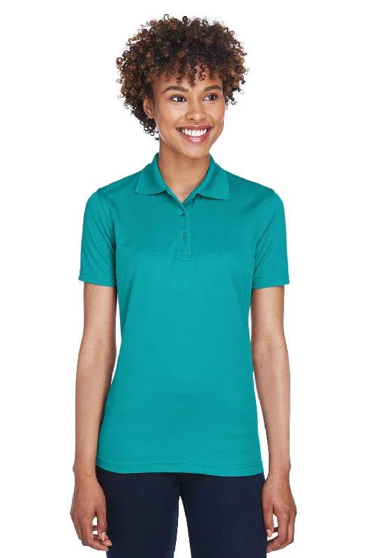 All-Day Comfort UltraClub Womens Cool & Dry Moisture Wicking Short Sleeve Polo Shirt - Jade Green All-Day Comfort UltraClub Womens Cool & Dry Moisture Wicking Short Sleeve Polo Shirt - Jade Green