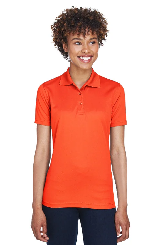 Quality Tailoring UltraClub Womens Cool & Dry Moisture Wicking Short Sleeve Polo Shirt - Orange