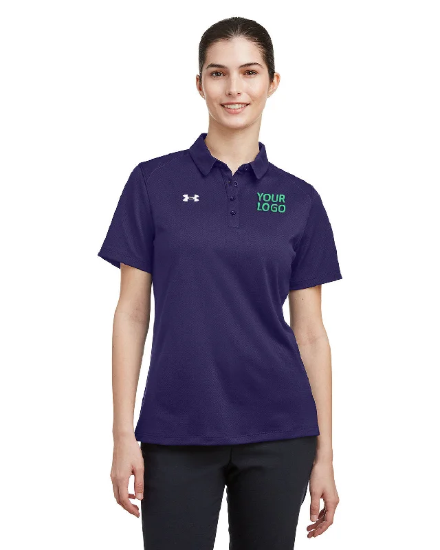 Youthful Vitality Under Armour Ladies Tech Customized Polos, Purple